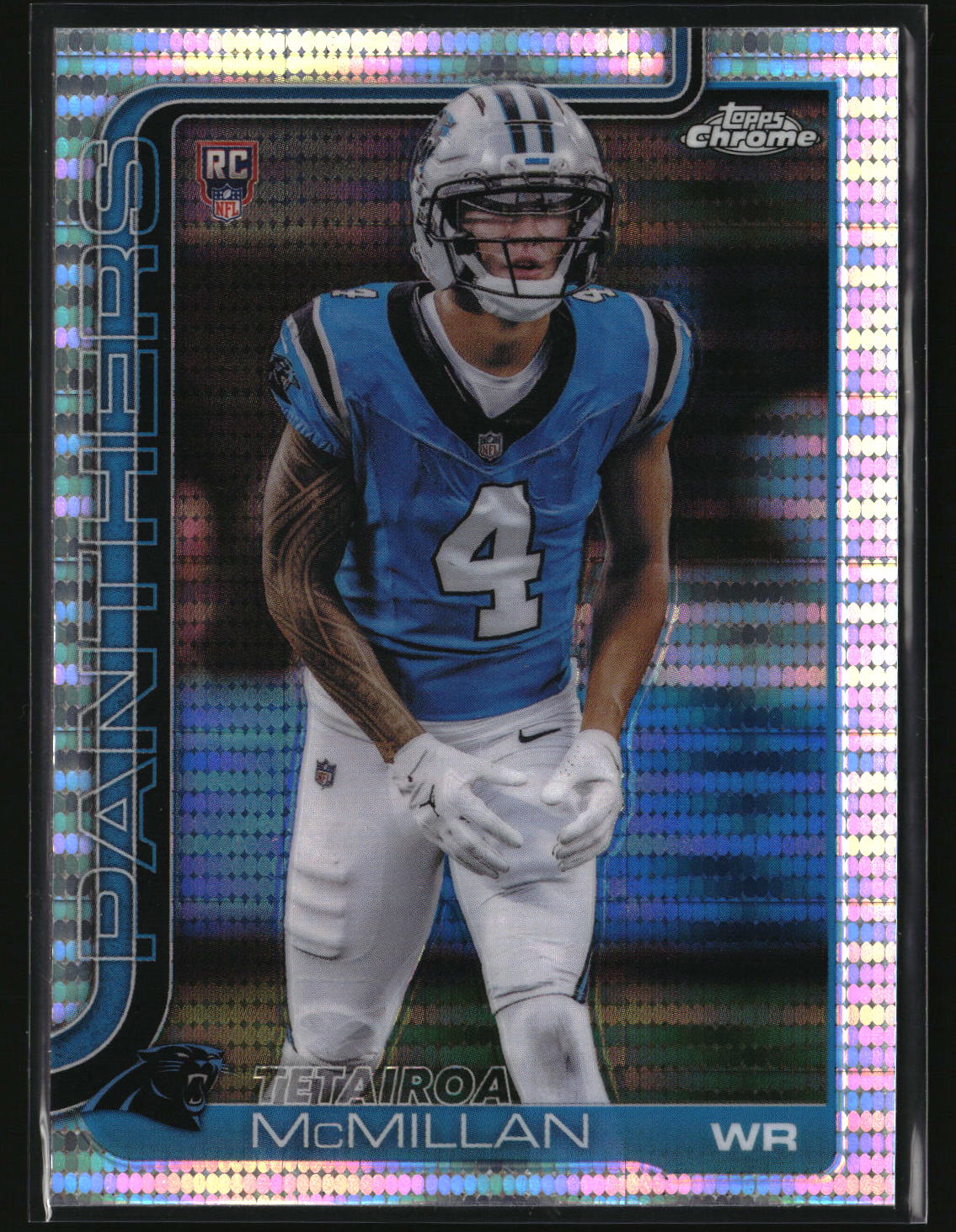 Tetairoa McMillan 2025 Topps Chrome Pulsar Refractor #326