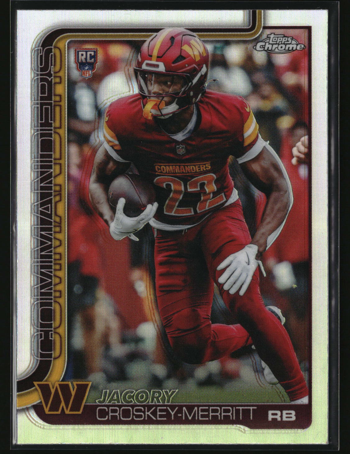 Jacory Croskey-Merritt 2025 Topps Chrome Refractor #387