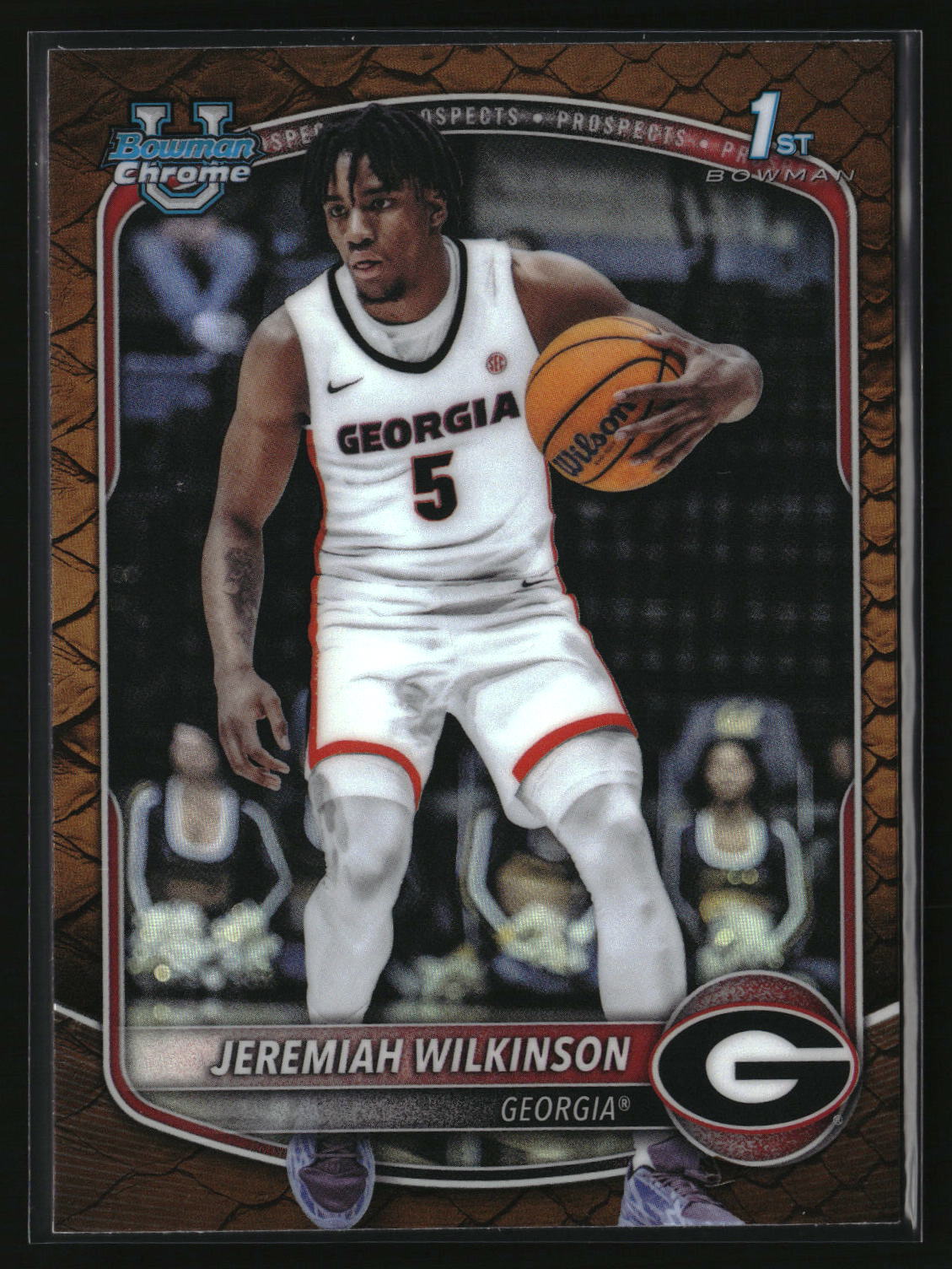 Jeremiah Wilkinson 2025-26 Bowman Chrome Prospects Reptilian Refractor #BCP-70
