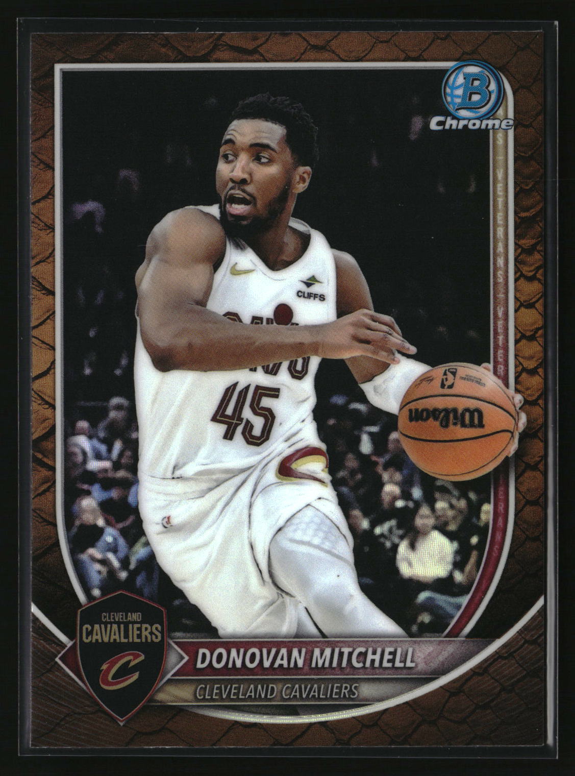 Donovan Mitchell 2025-26 Bowman Chrome Reptilian Refractor #BCV-91