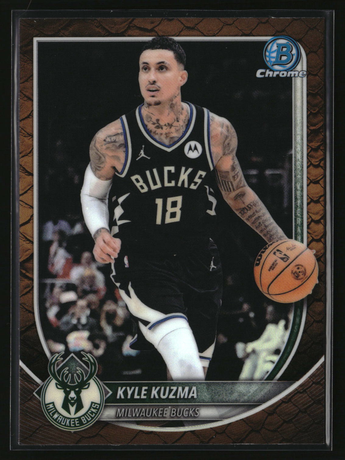 Kyle Kuzma 2025-26 Bowman Chrome Reptilian Refractor #BCV-82