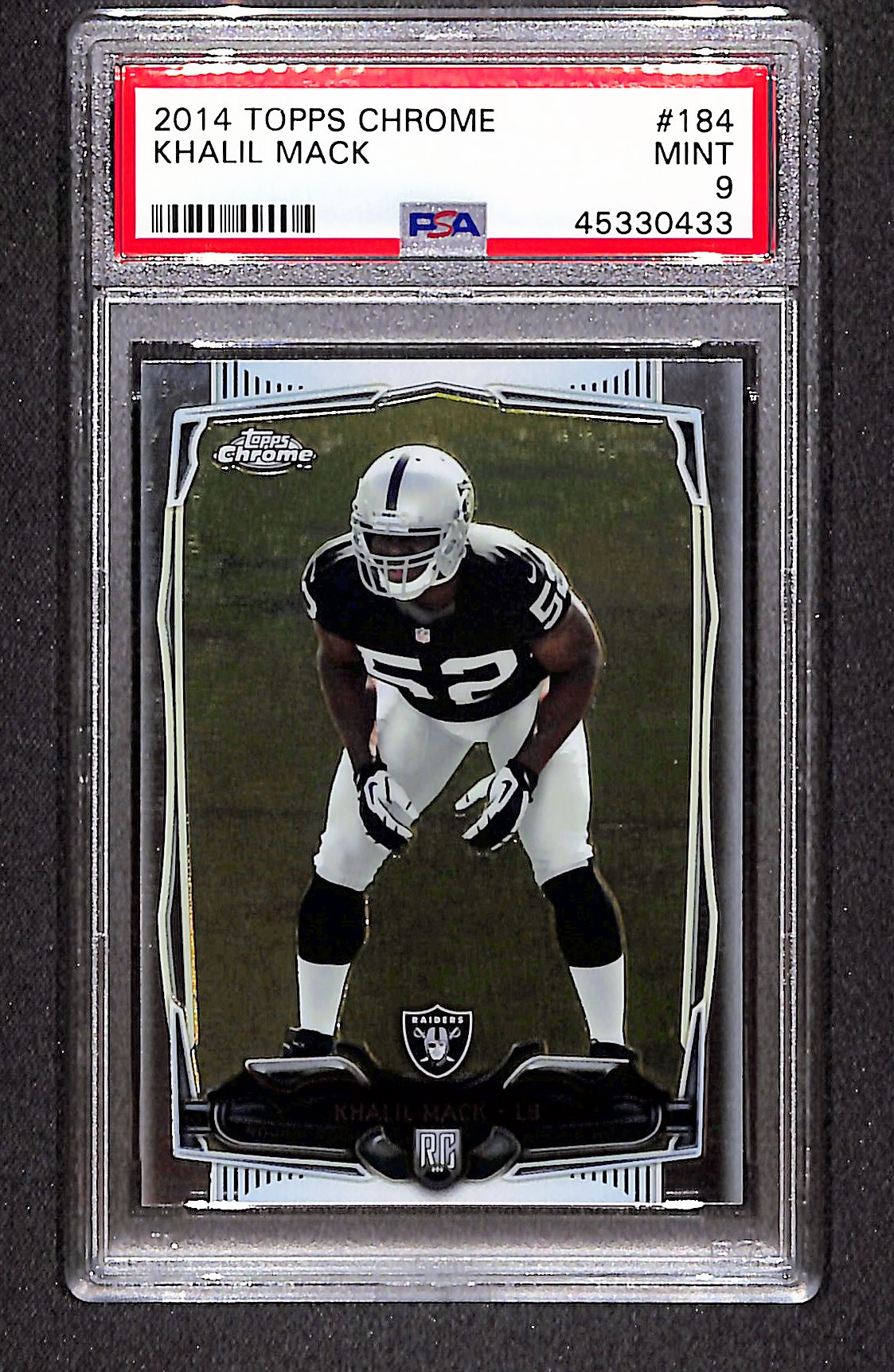 Khalil Mack 2014 Topps Chrome #184 PSA 9