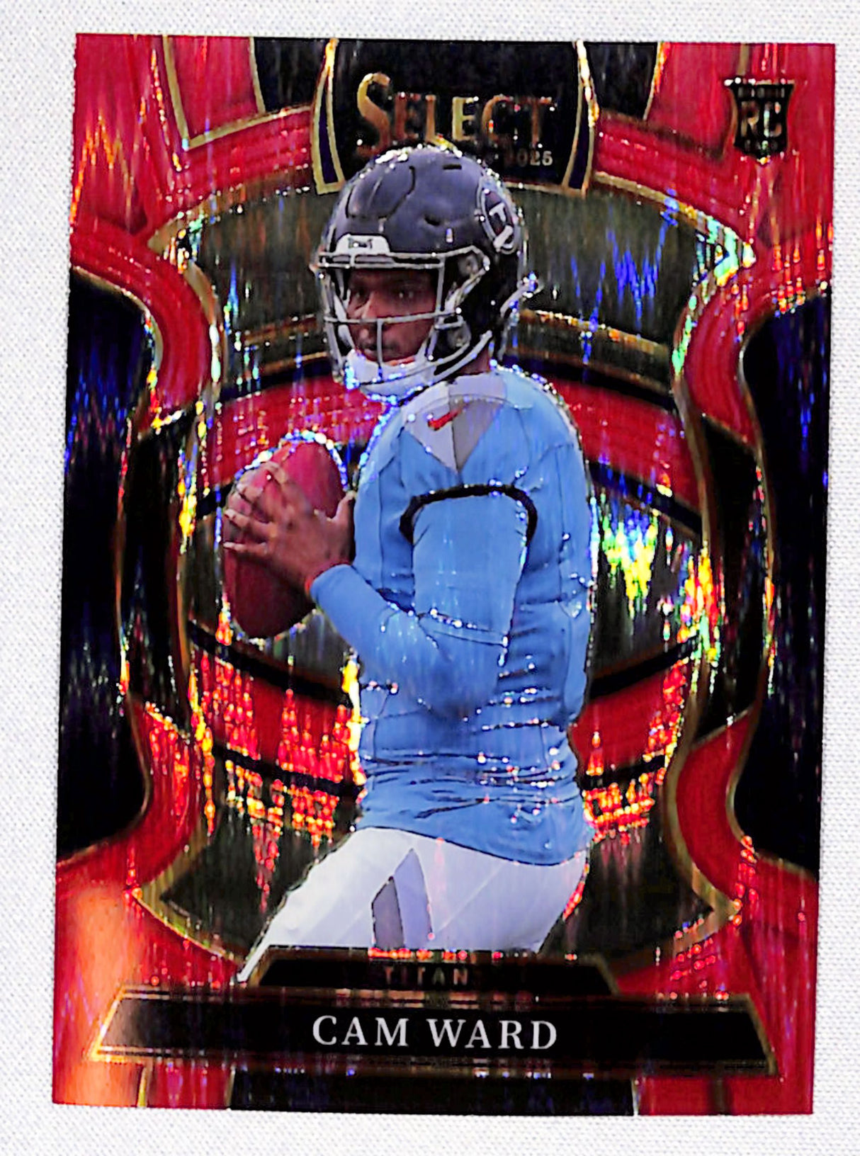 Cam Ward 2025 Panini Select Red Prizm Shock #26 #/249