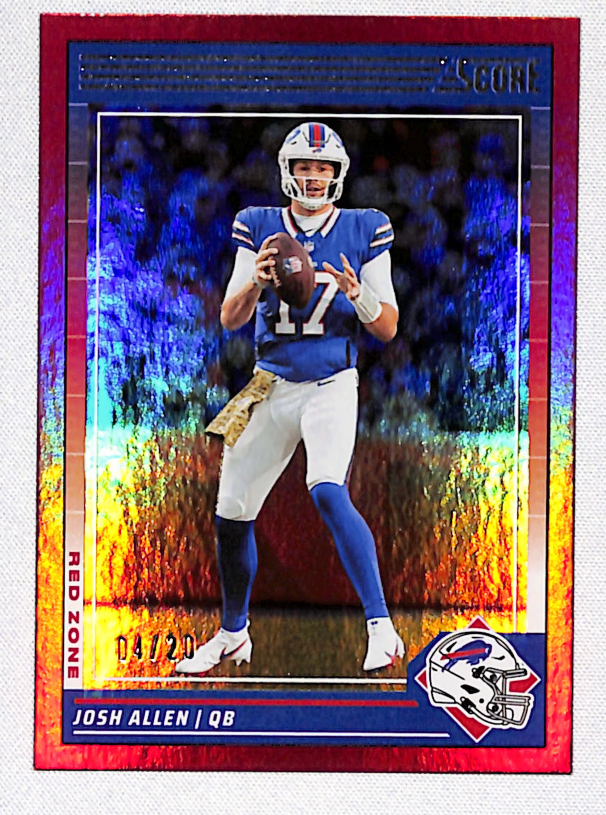 Josh Allen 2024 Score Red Zone #28 #/20