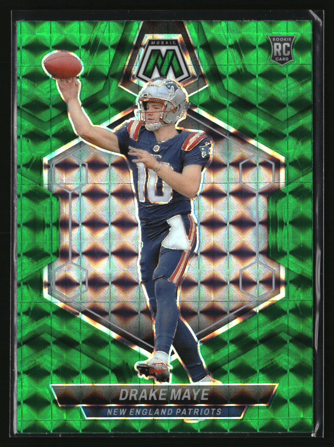 Drake Maye 2024 Panini Mosaic Mosaic Green #303