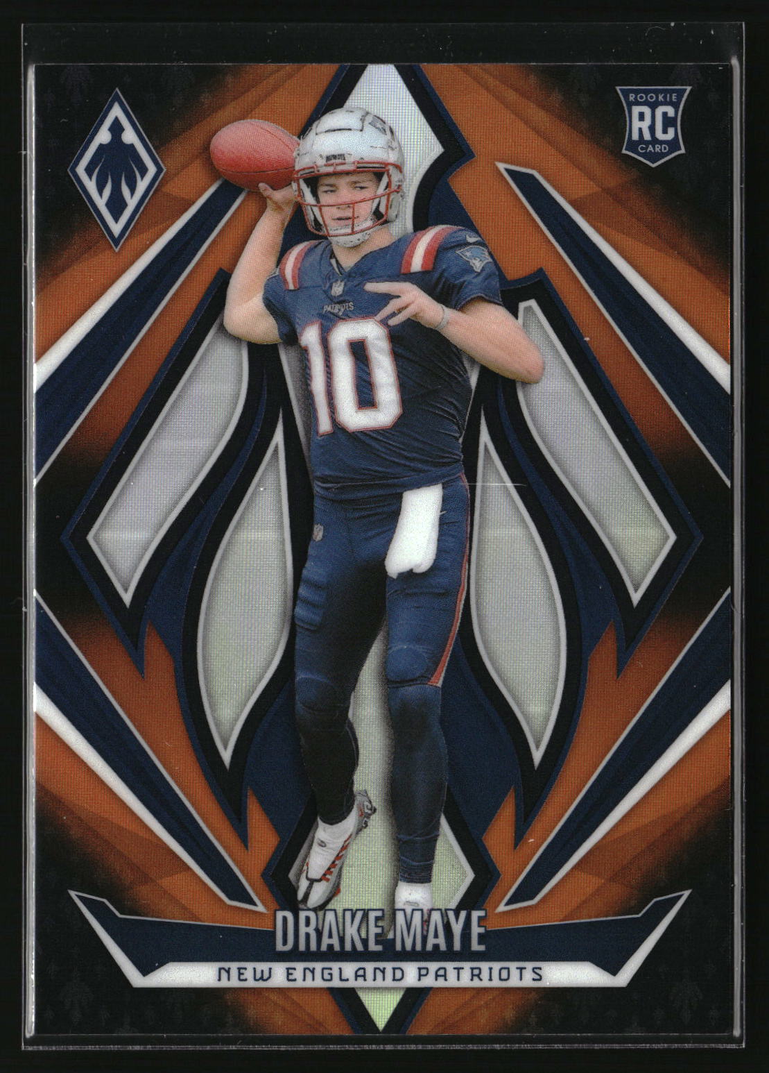 Drake Maye 2024 Panini Phoenix Orange Fade #179