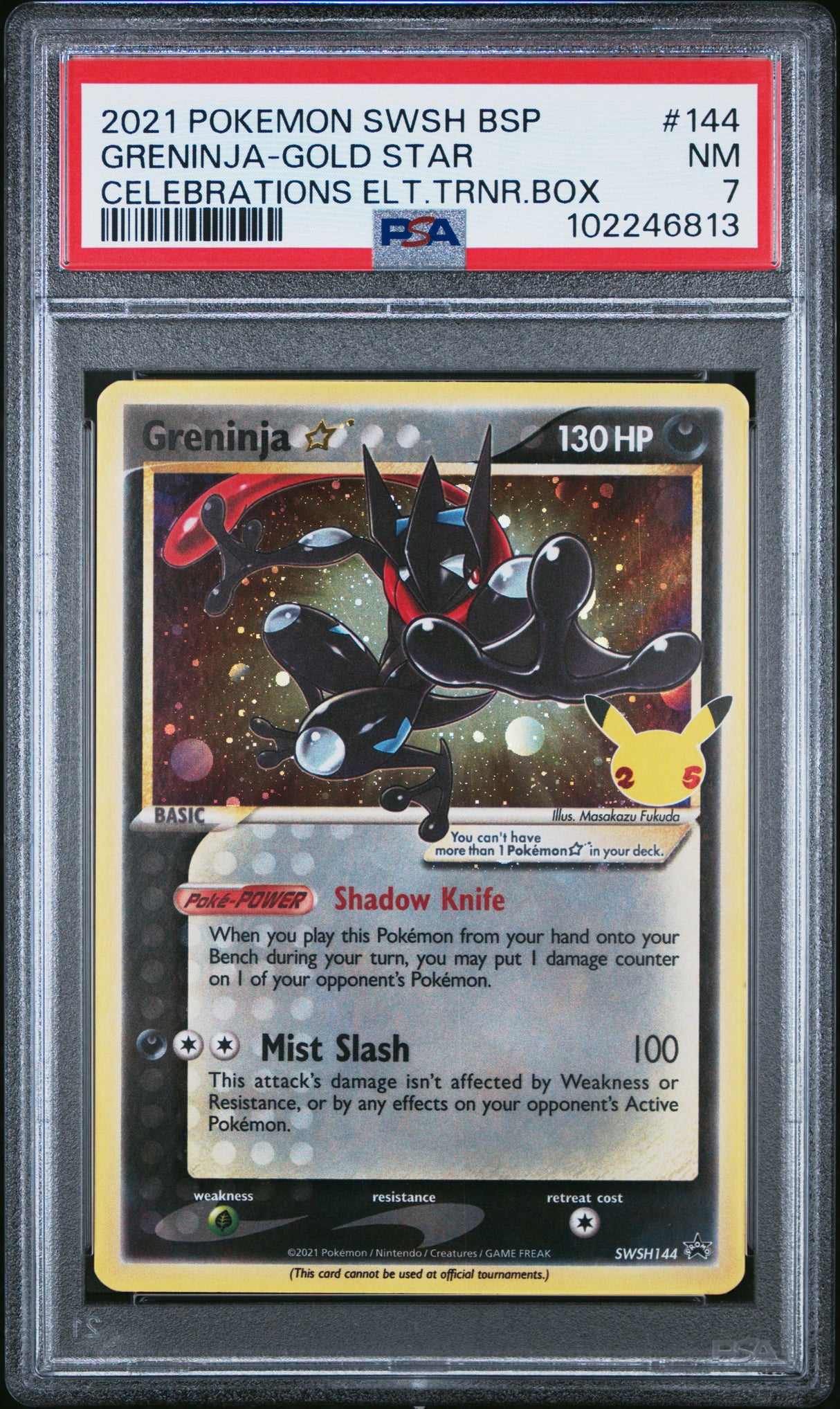 Greninja Star SWSH: Sword & Shield Promo Cards #SWSH144 PSA 7