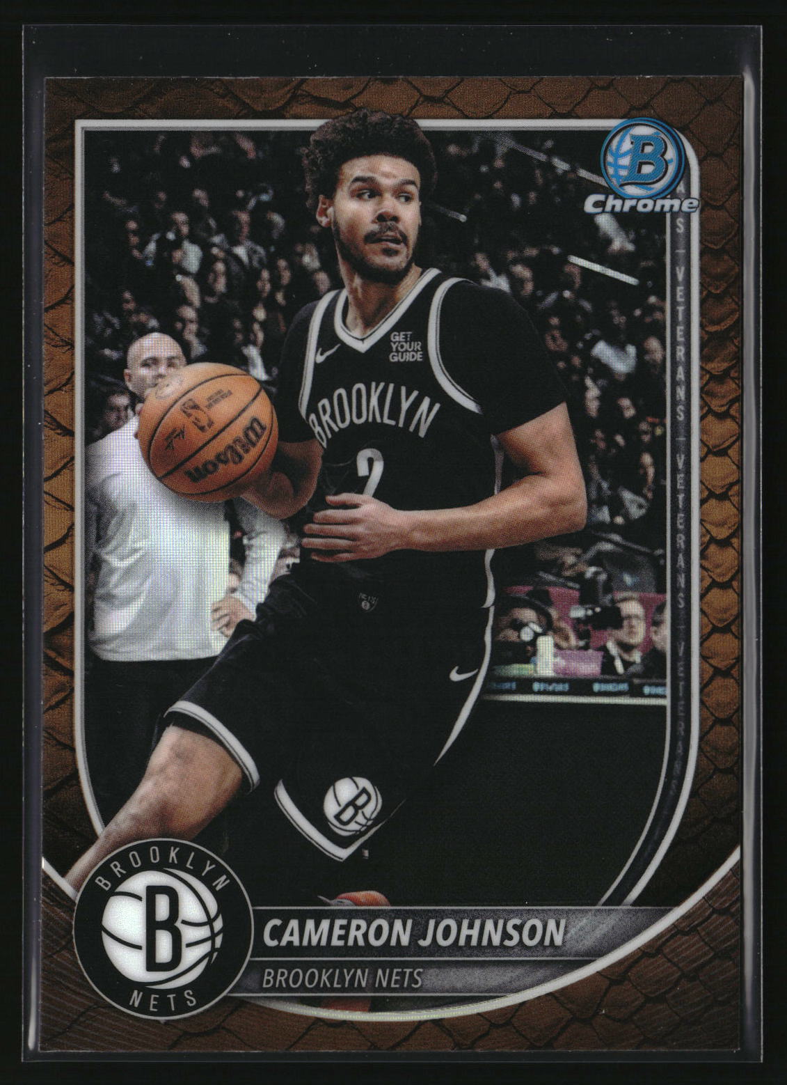 Cameron Johnson 2025-26 Bowman Chrome Reptilian Refractor #BCV-61
