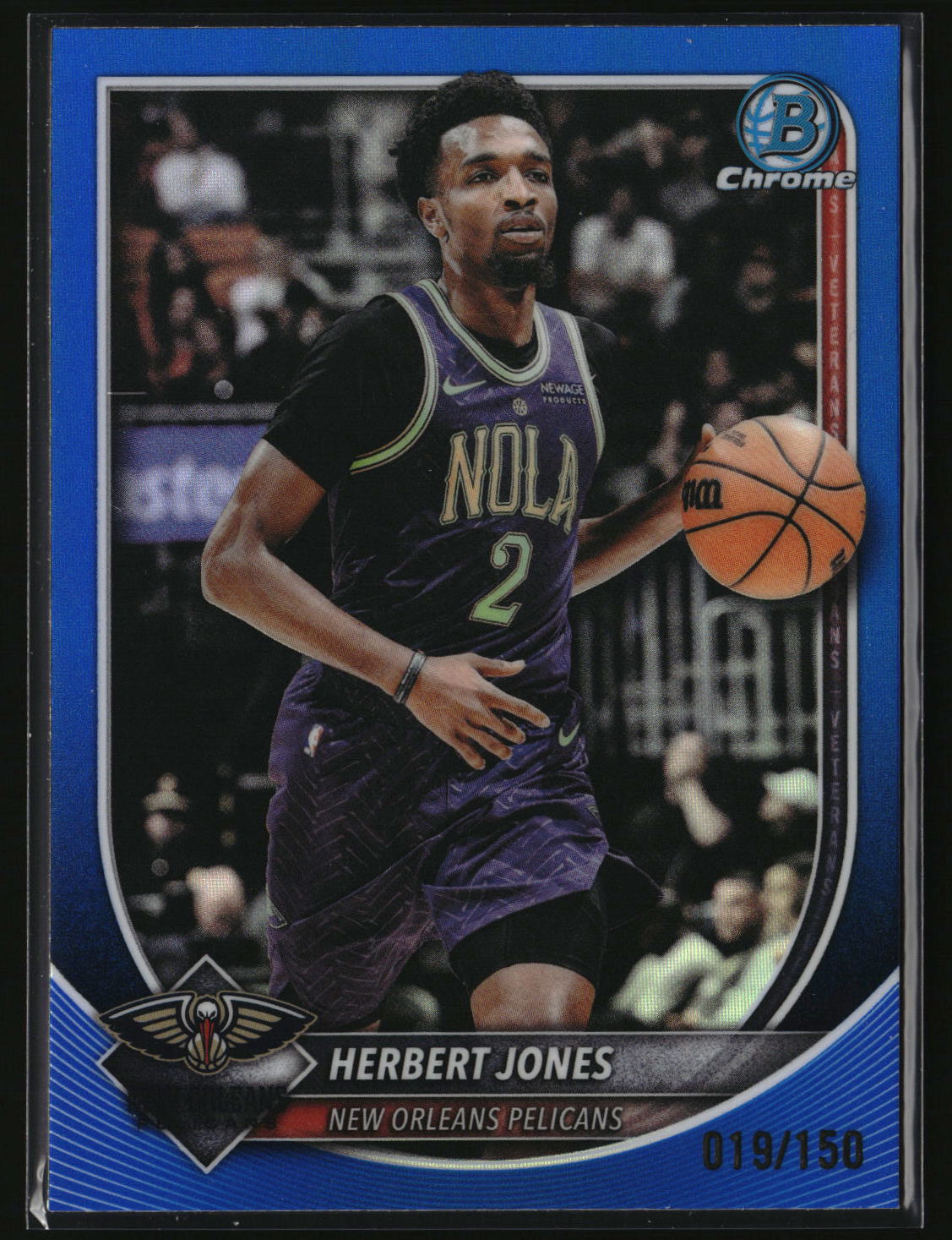 Herbert Jones 2025-26 Bowman Chrome Blue Refractor #BCV-140 #/150