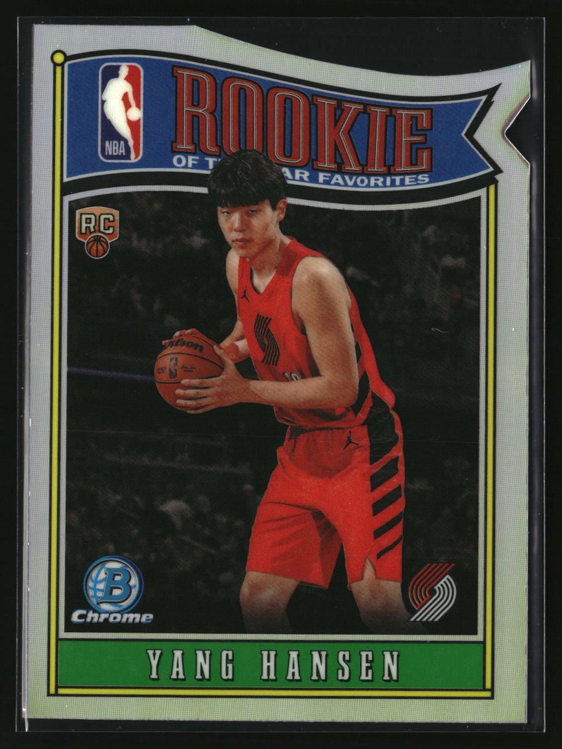 Yang Hansen 2025-26 Bowman Rookie Of The Year Favorites Refractor #RY-15