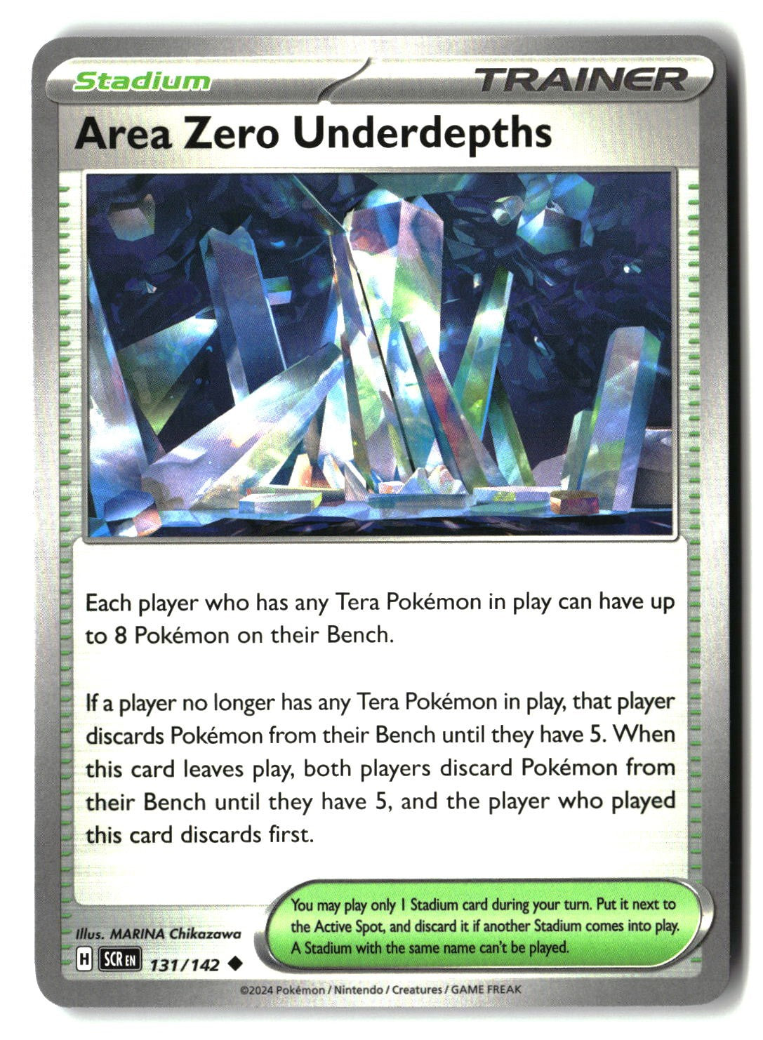 Area Zero Underdepths - 131/142