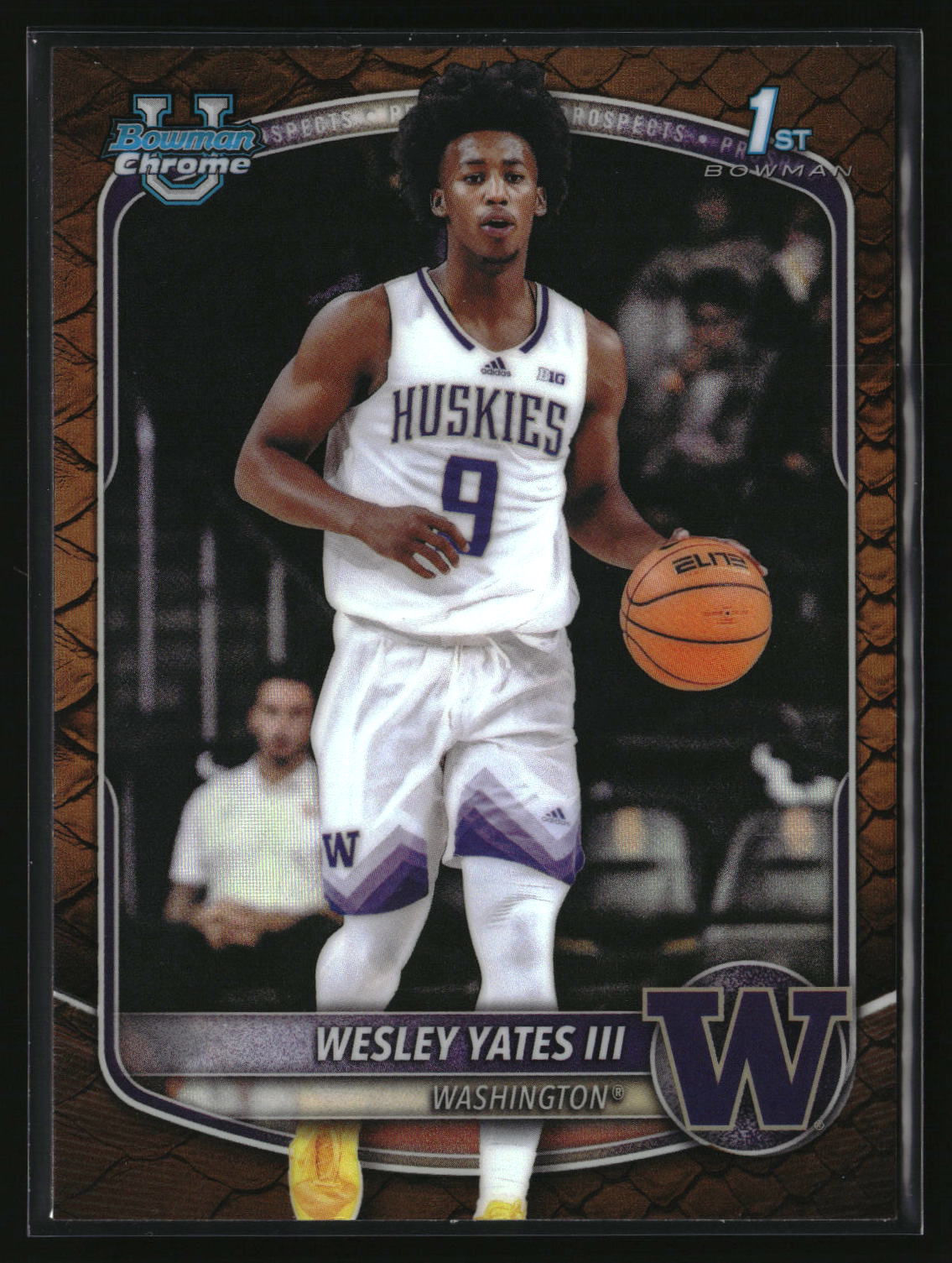 Wesley Yates III 2025-26 Bowman Chrome Prospects Reptilian Refractor #BCP-43