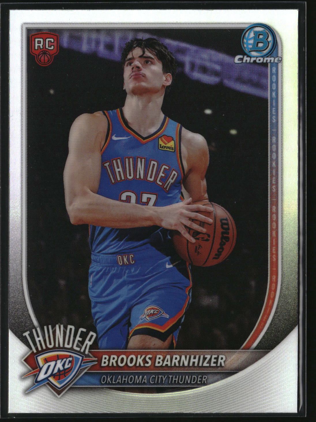 Brooks Barnhizer 2025-26 Bowman Chrome Rookie Red RC Logo #BRR-45