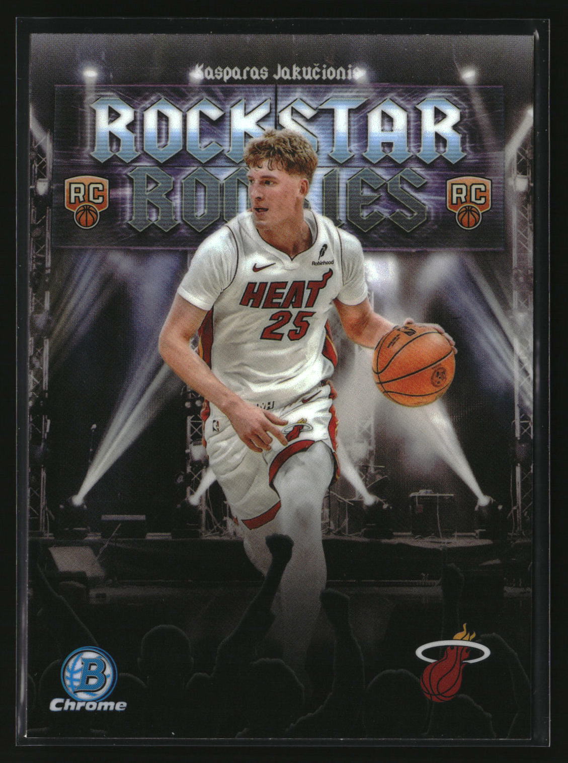 Kasparas Jakucionis 2025-26 Bowman Rockstar Rookies Refractor #RR-20