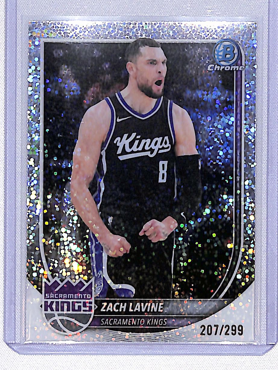 Zach LAVine 2025-26 Bowman Chrome Speckle Refractor #BCV-128 #/299
