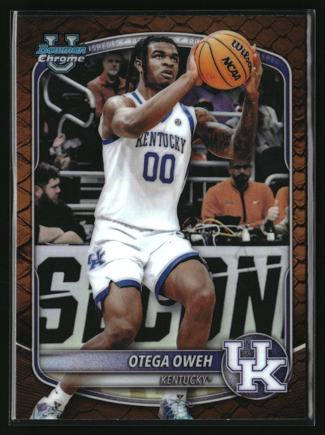 Otega Oweh 2025-26 Bowman Chrome Prospects Reptilian Refractor #BCP-98