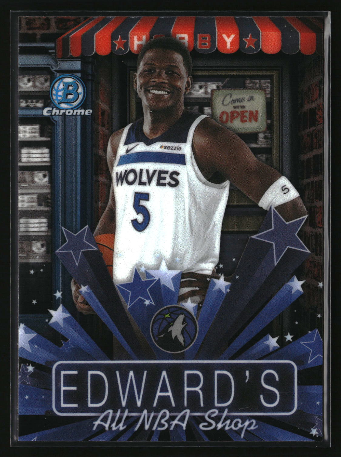 Anthony Edwards 2025-26 Bowman Hobby Stars #HS-14