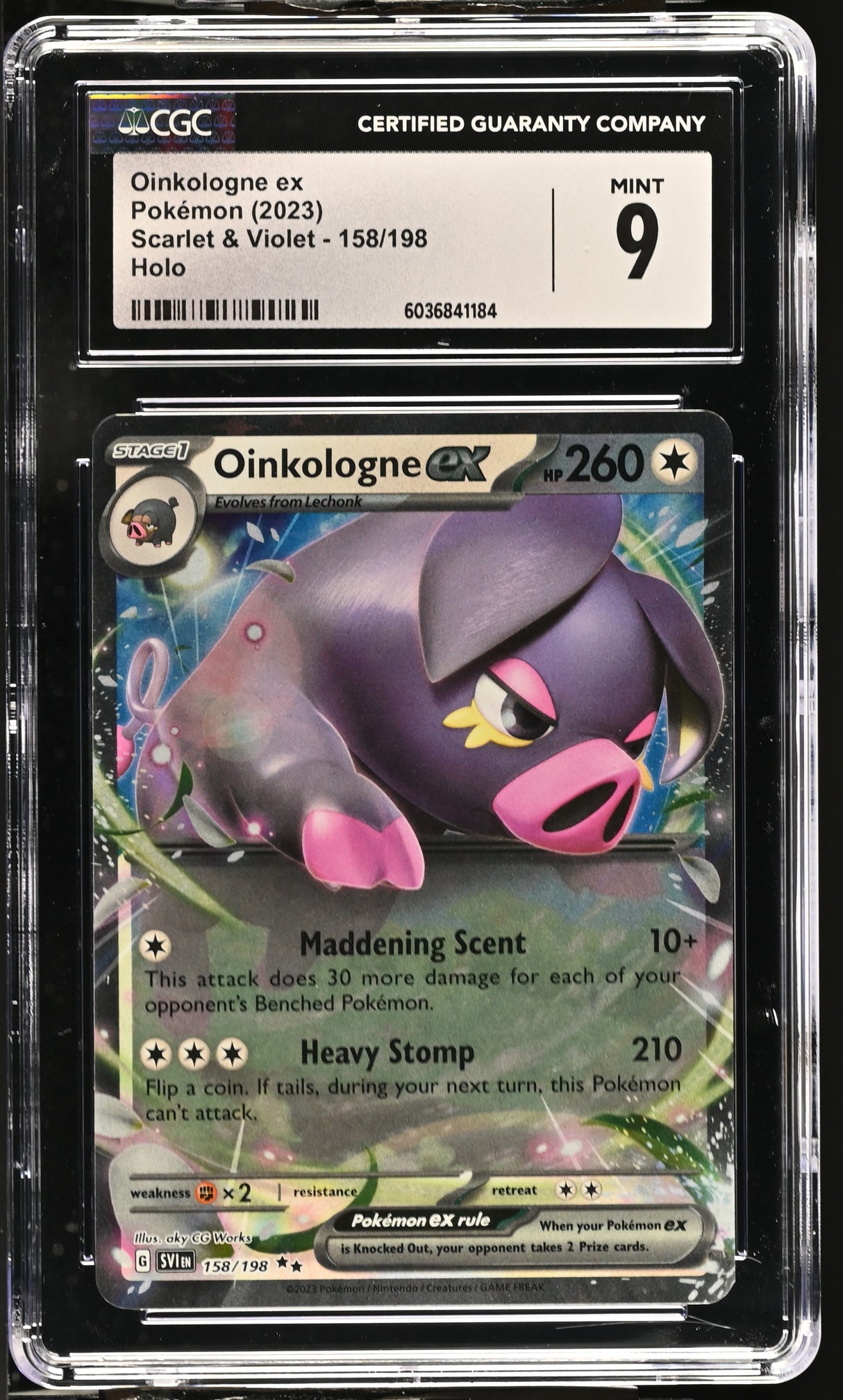 Oinkologne ex SV01: Scarlet & Violet Base Set #158/198 CGC 9