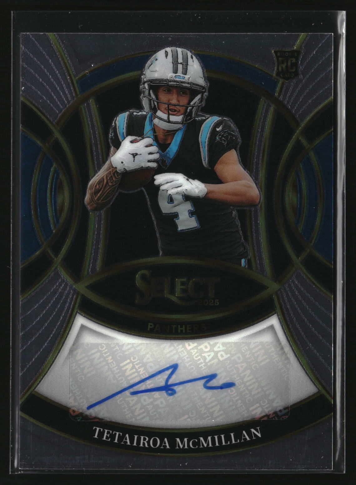 Tetairoa McMillan 2025 Panini Select Rookie Signatures #RSI-TMN
