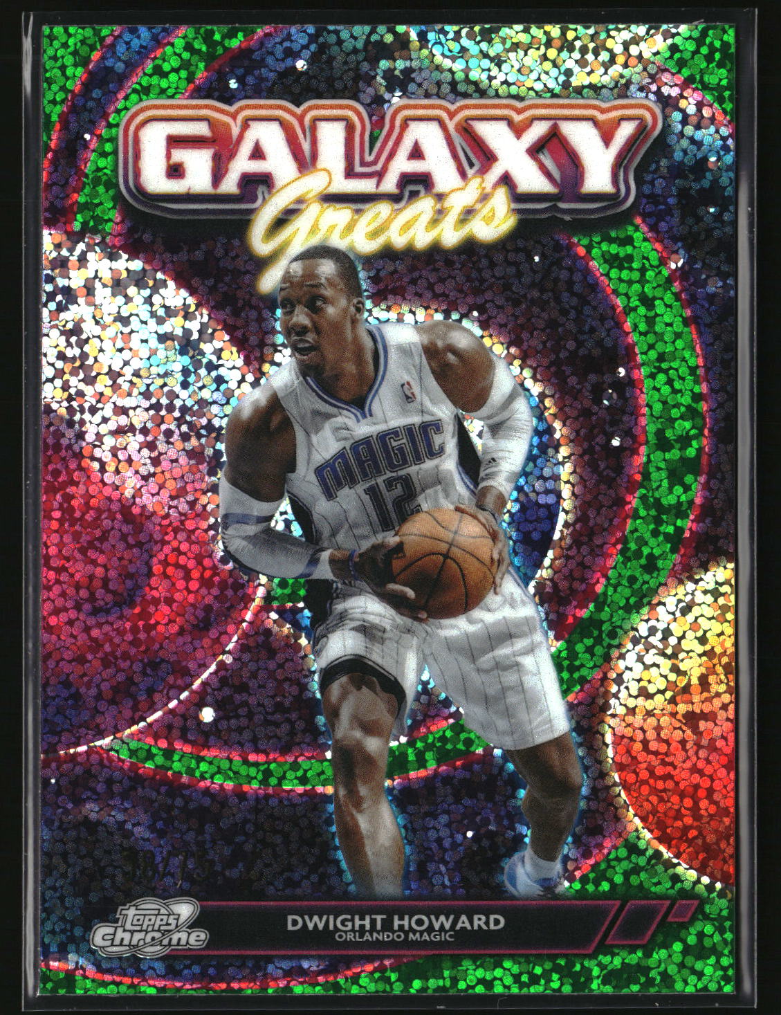 Dwight Howard 2025-26 Cosmic Galaxy Greats Green Space Dust Ref #GG-17 #/75