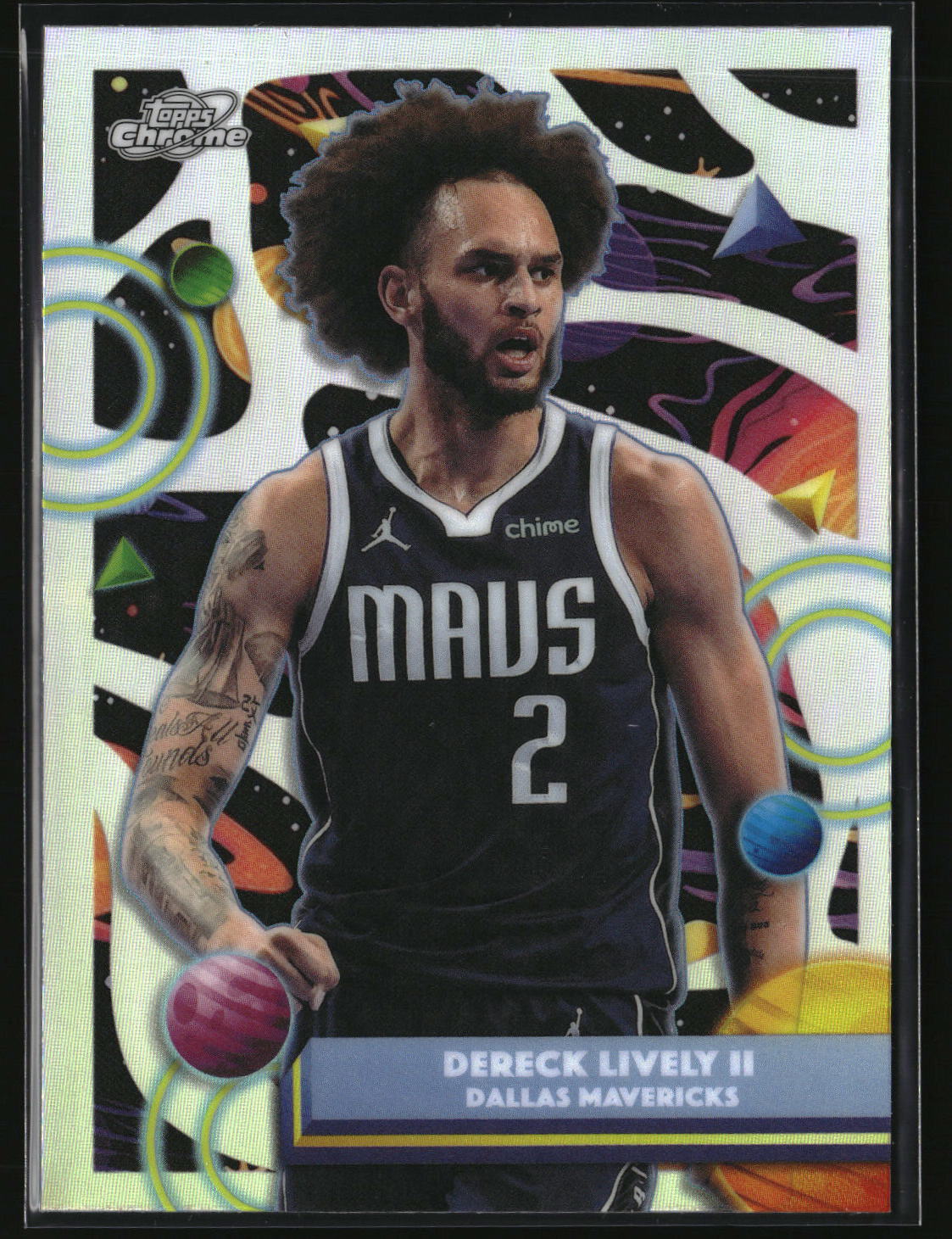 Dereck Lively II 2025-26 Topps Chrome Cosmic Refractors #10