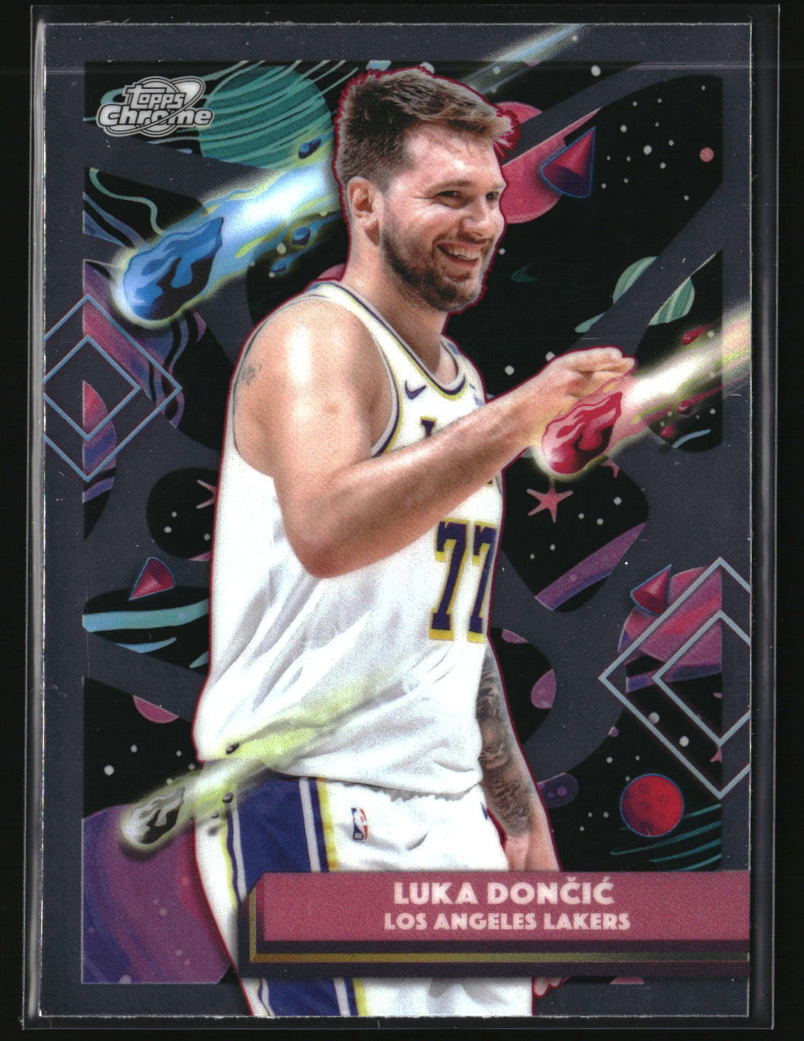 Luka Dončić 2025-26 Topps Chrome Cosmic #66