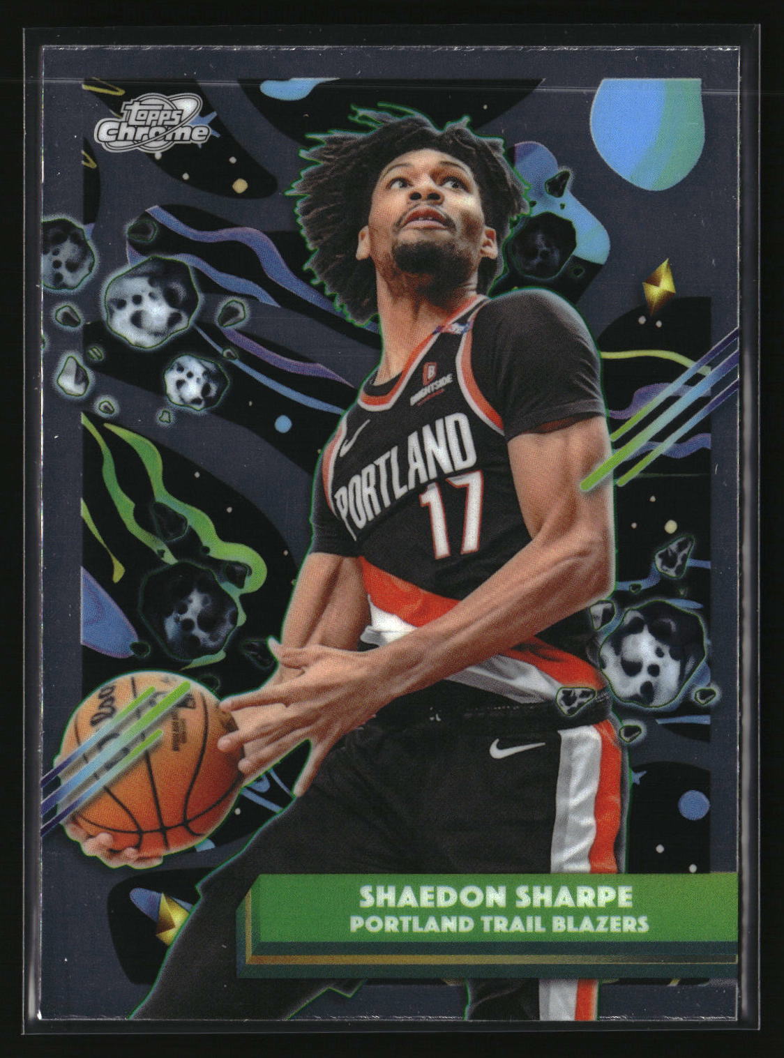 Shaedon Sharpe 2025-26 Topps Chrome Cosmic #168