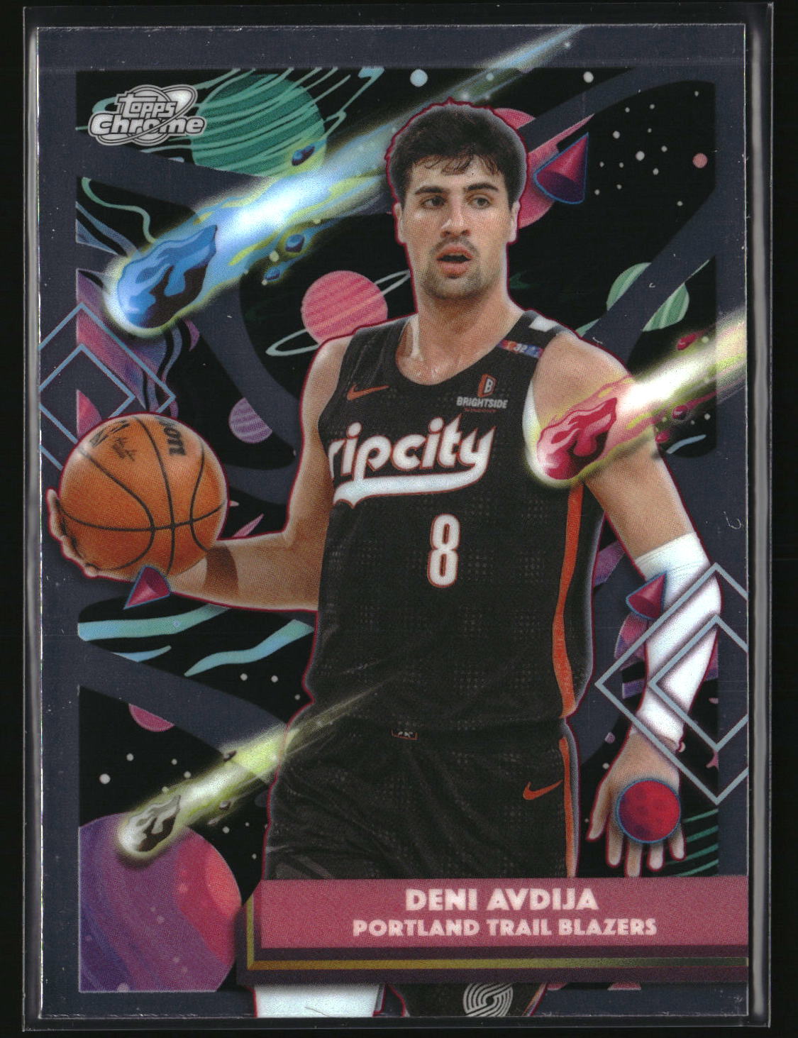 Deni Avdija 2025-26 Topps Chrome Cosmic #71