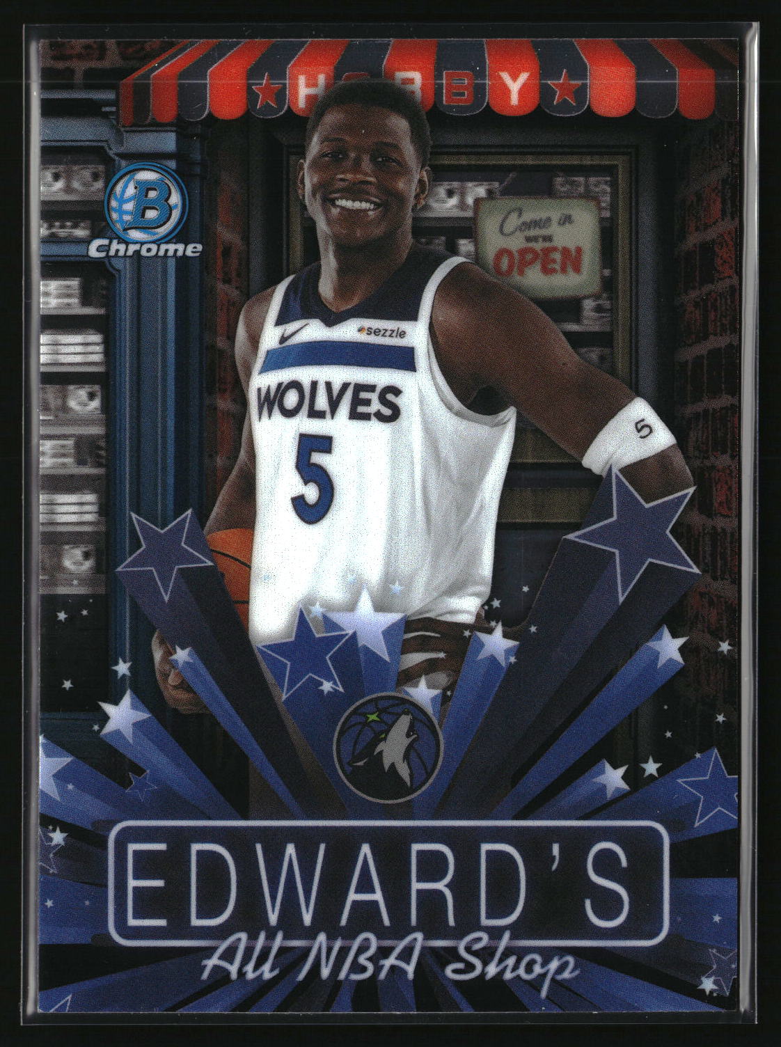 Anthony Edwards 2025-26 Bowman Hobby Stars #HS-14