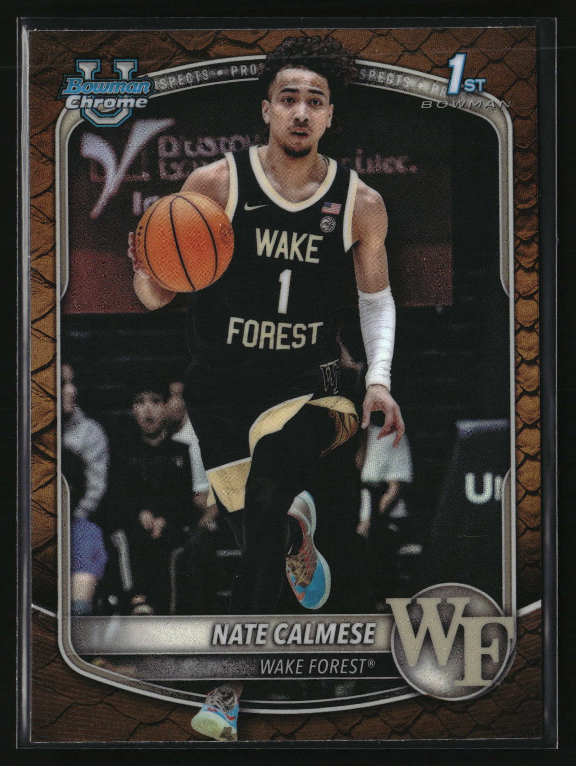 Nate Calmese 2025-26 Bowman Chrome Prospects Reptilian Refractor #BCP-92