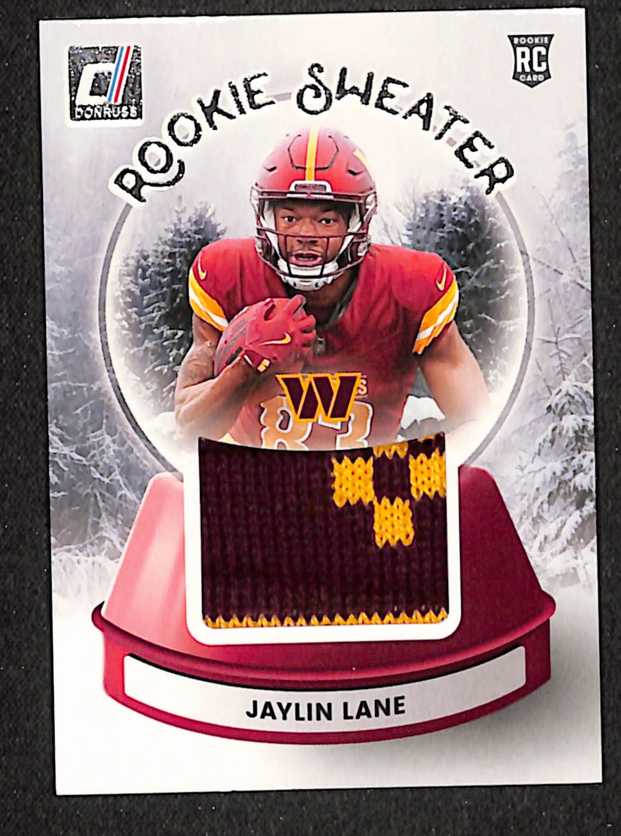 Jaylin Lane 2025 Donruss Rookie Holiday Sweater #SWE-JLE