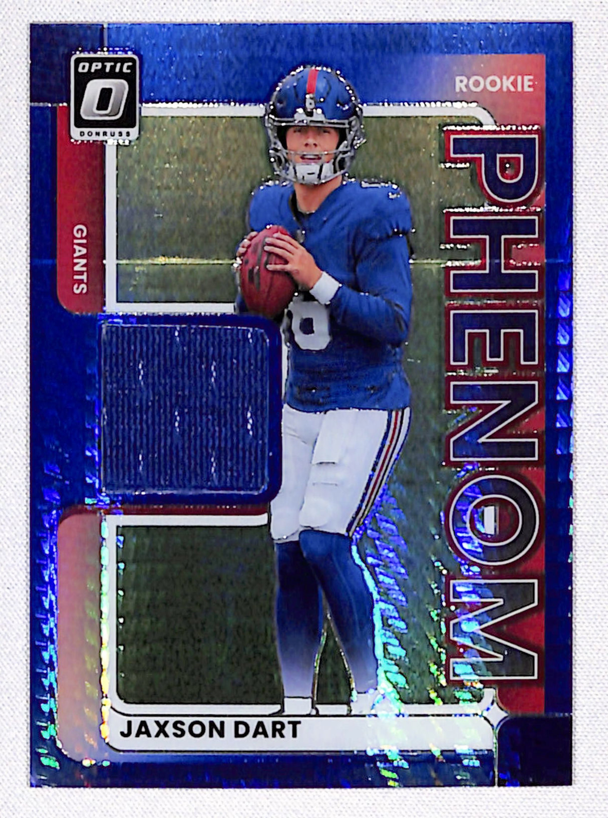 Jaxson Dart 2025 Donruss Optic Rookie Phenoms Blue Hyper #RPBH-JCW