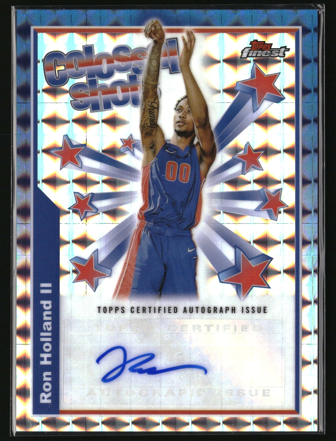 Ron Holland II 2024-25 Finest Colossal Shots Autographs Geometric #BSA-RHO