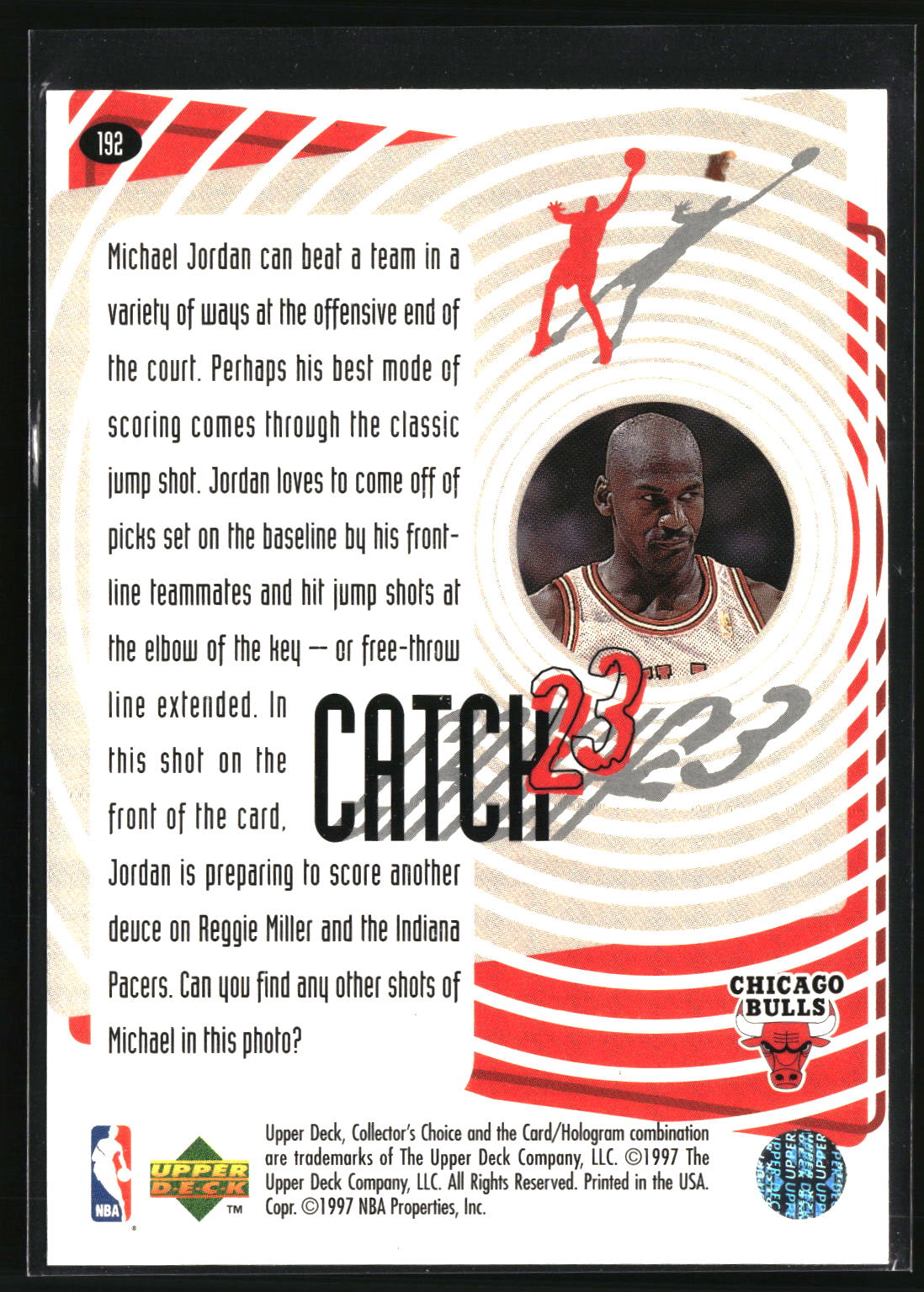 Michael Jordan 1997-98 Collector's Choice #192