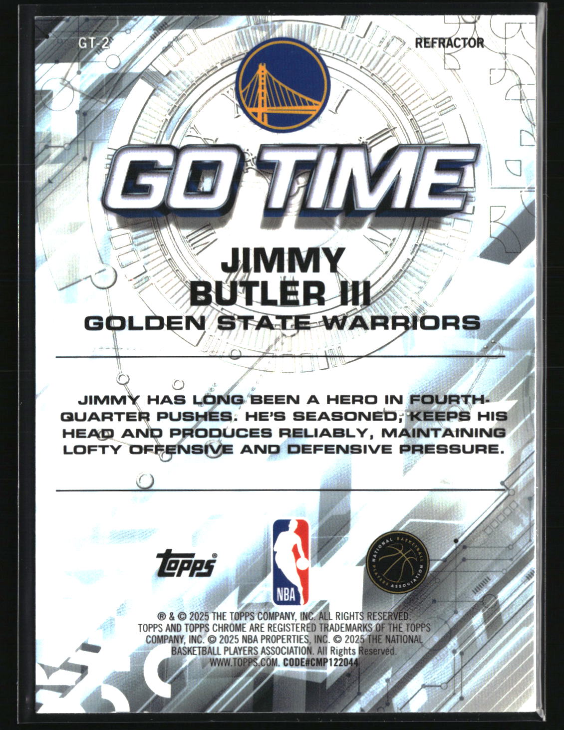 Jimmy Butler III 2025-26 Topps Chrome Go Time Refractor #GT-2