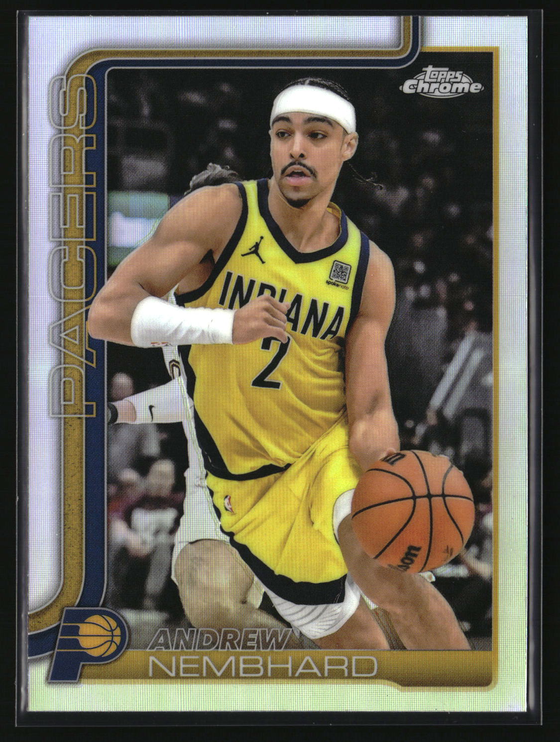 Andrew Nembhard 2025-26 Topps Chrome Refractor #97