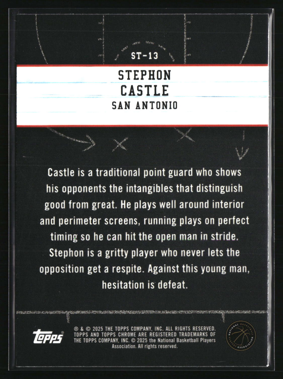 Stephon Castle 2024-25 Topps Chrome Show and Tell #ST-13