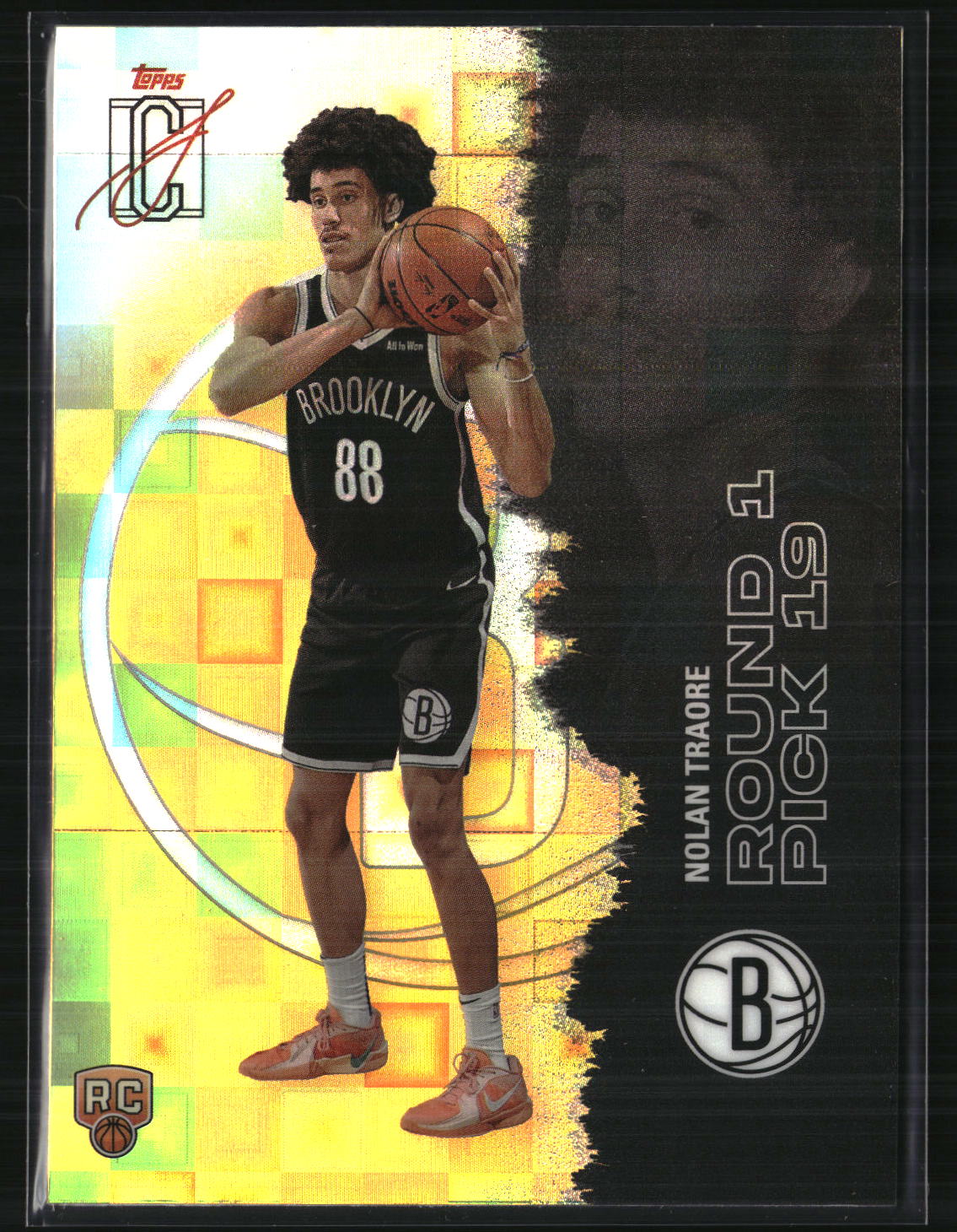 Nolan Traore 2025-26 Topps Signature Class Chrome Pandora Yellow Refractors #115
