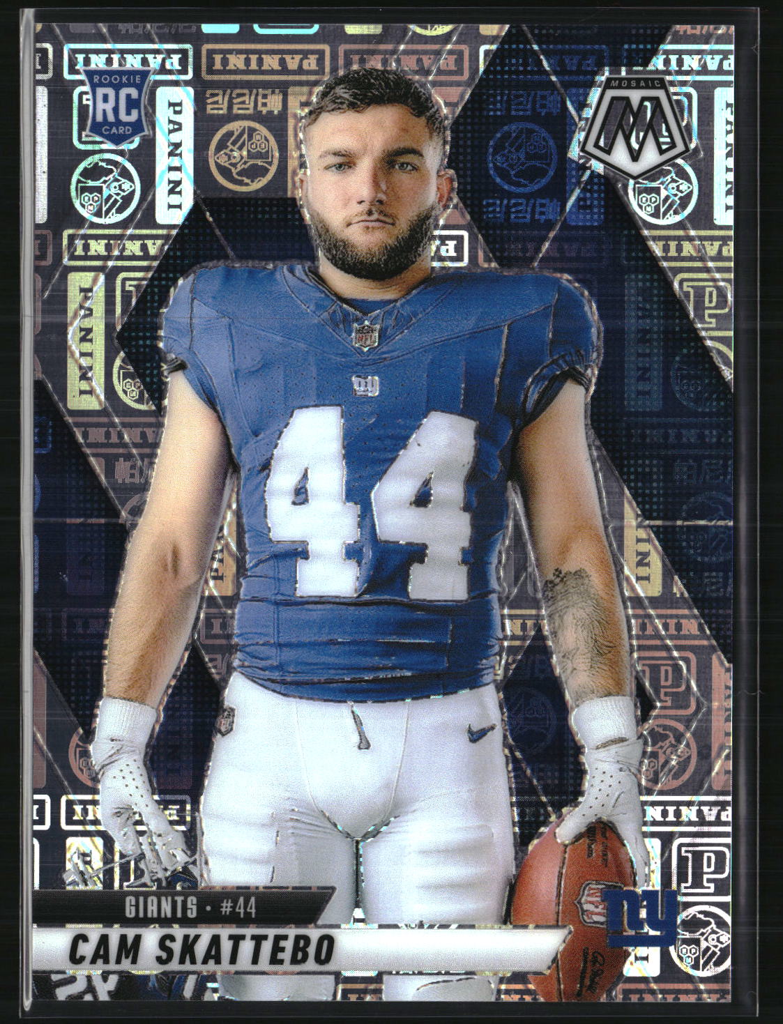 Cam Skattebo 2025 Panini Mosaic Silver Knight #271 #/149