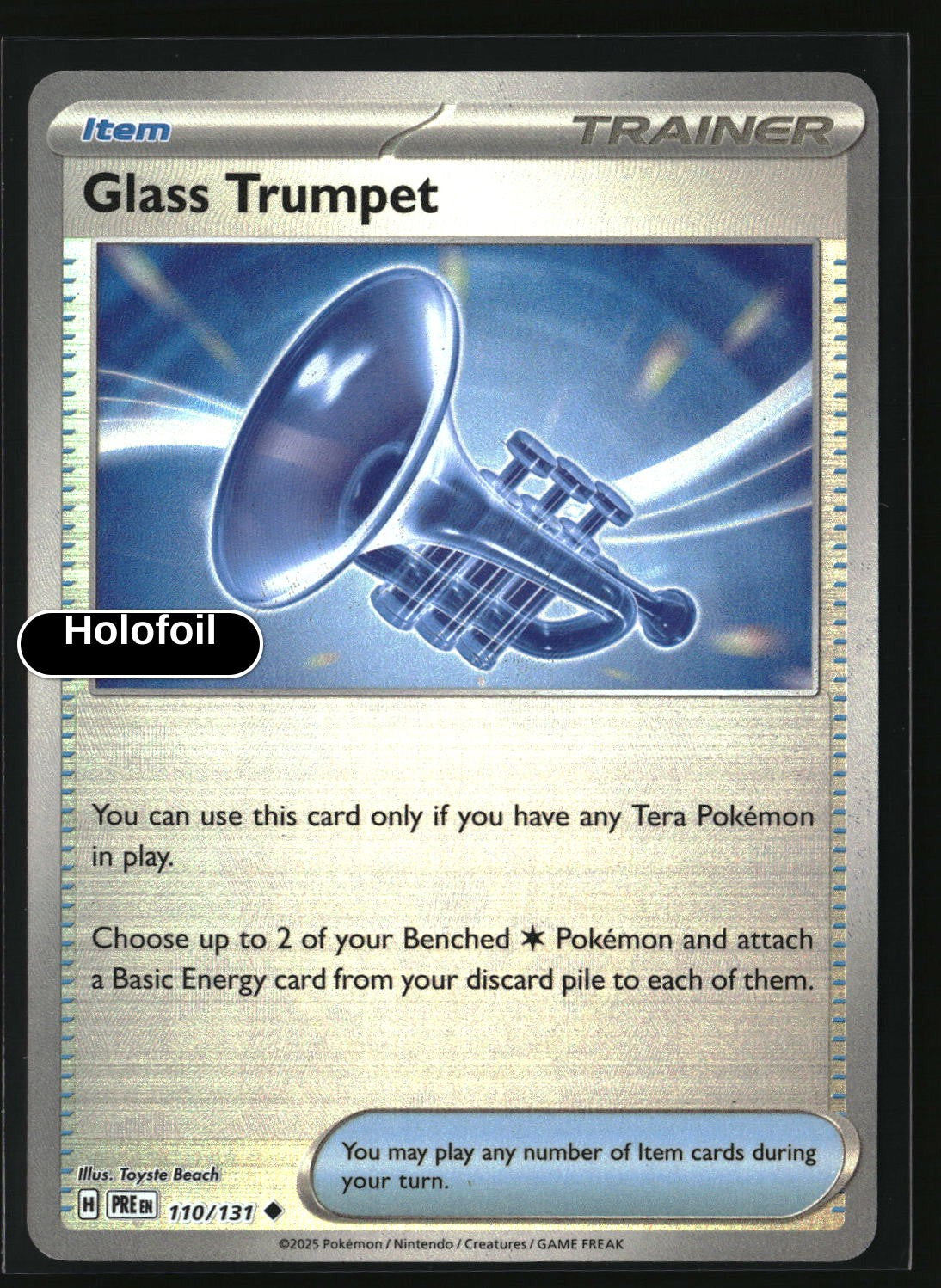 Glass Trumpet (Poke Ball Pattern)