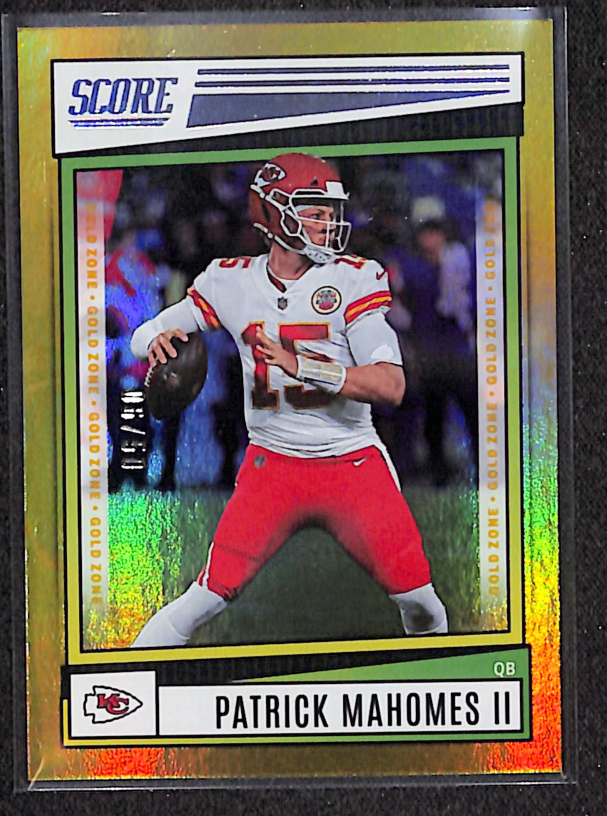 Patrick Mahomes II 2022 Score Gold #116