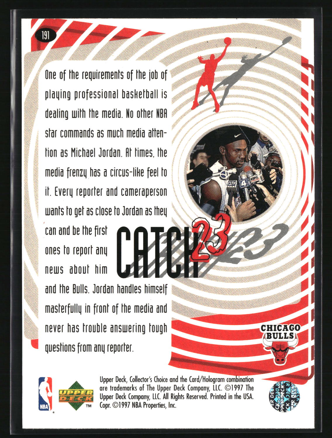 Michael Jordan 1997-98 Collector's Choice #191