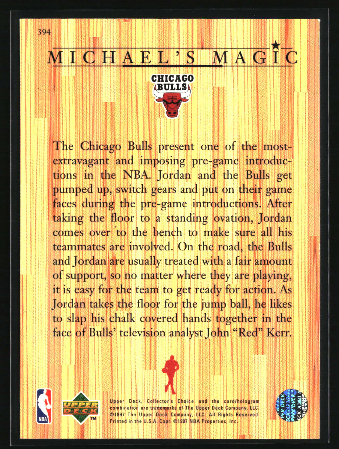 Michael Jordan 1997-98 Collector's Choice #394