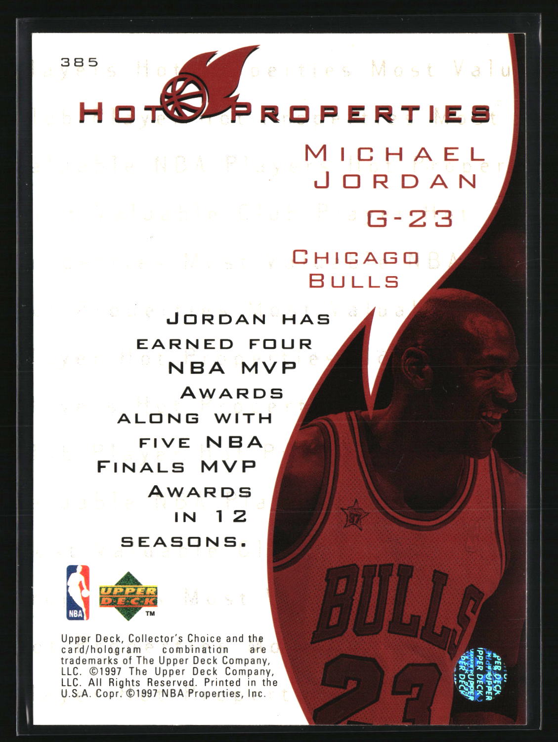Michael Jordan 1997-98 Collector's Choice #385