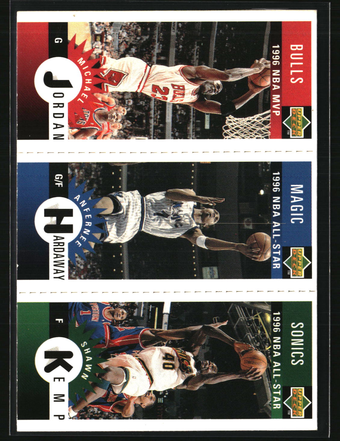 1996-97 Collector's Choice Italian Mini-Cards Panels #M11 / M60 / M78