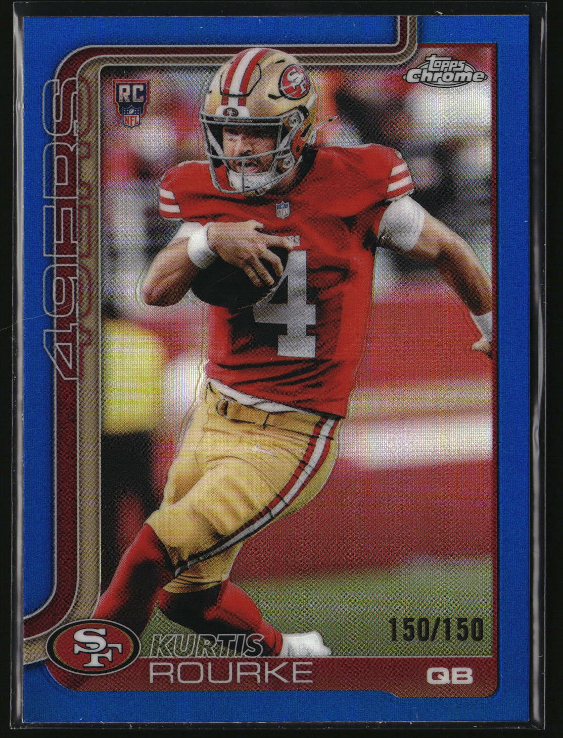 Kurtis Rourke 2025 Topps Chrome Blue Refractor #307 #/150