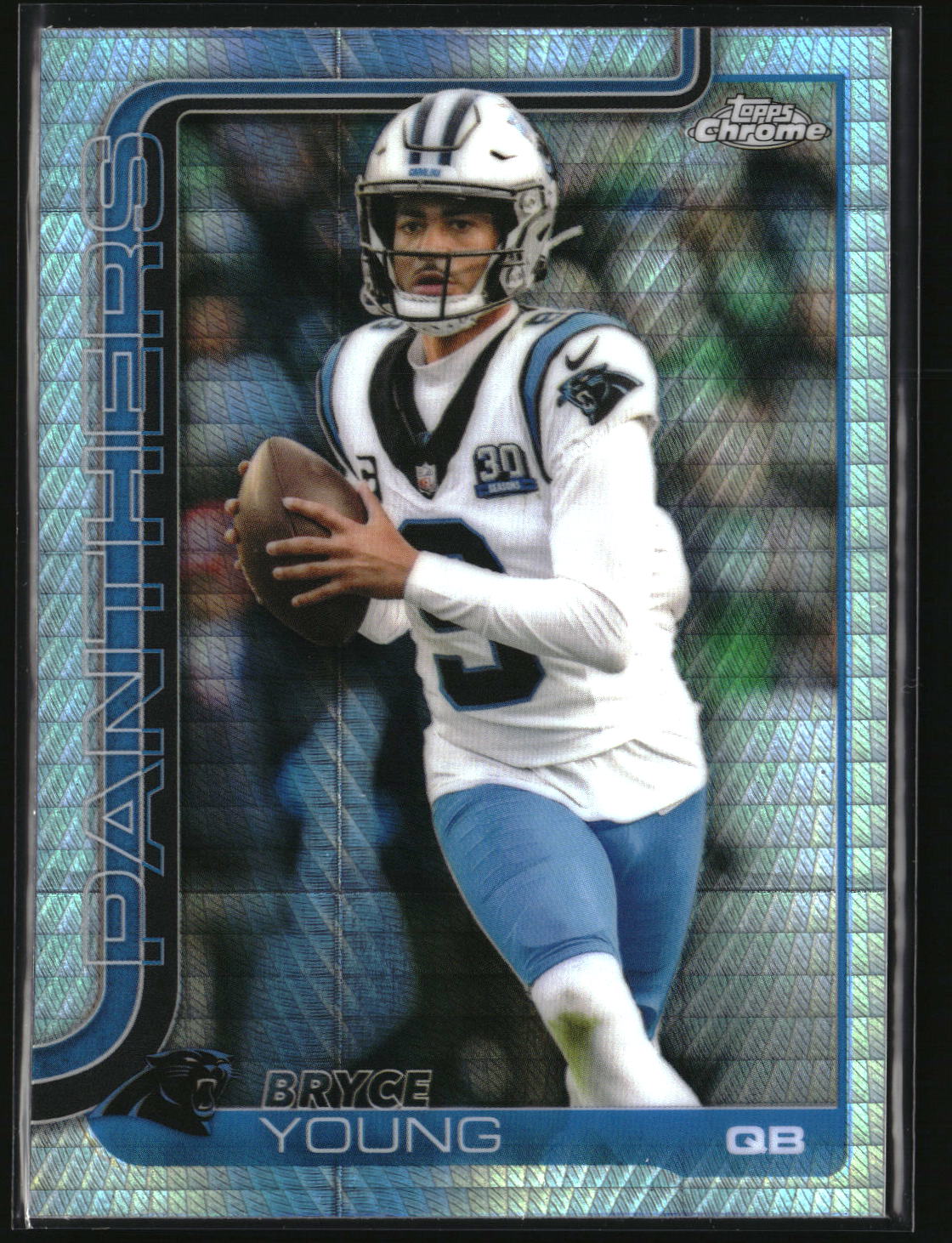 Bryce Young 2025 Topps Chrome Prism Refractor #40