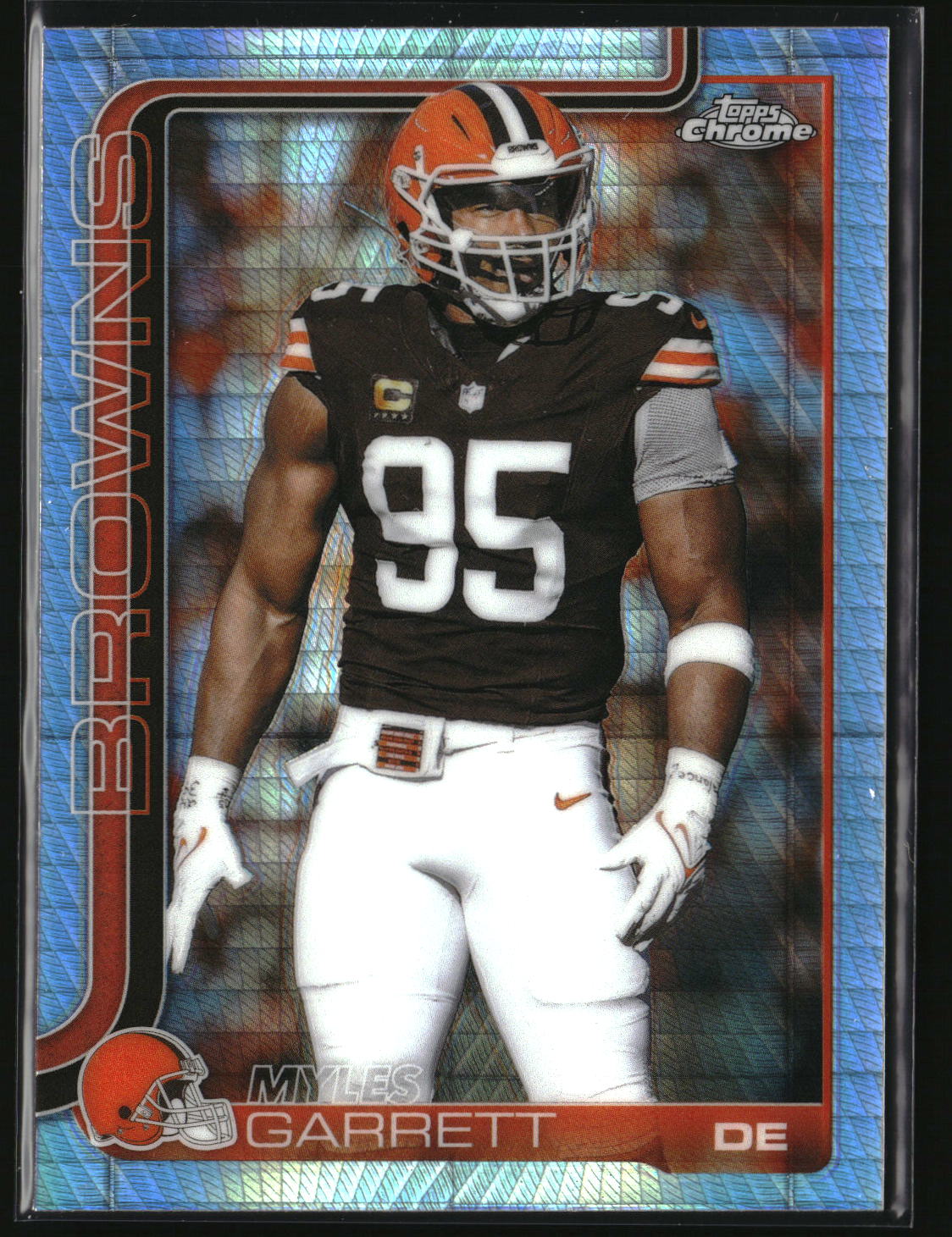 Myles Garrett 2025 Topps Chrome Prism Refractor #70