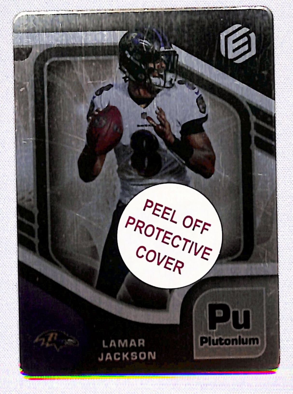Lamar Jackson 2021 Panini Elements Metal Plutonium #2 #/94