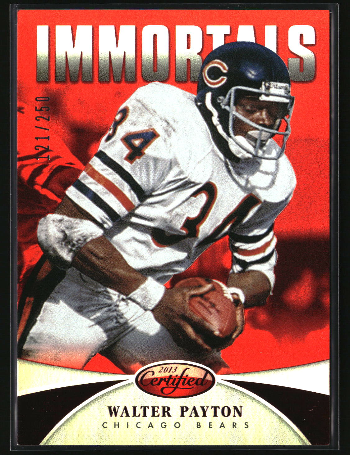 Walter Payton 2013 Panini Certified Mirror Red #199 #/250